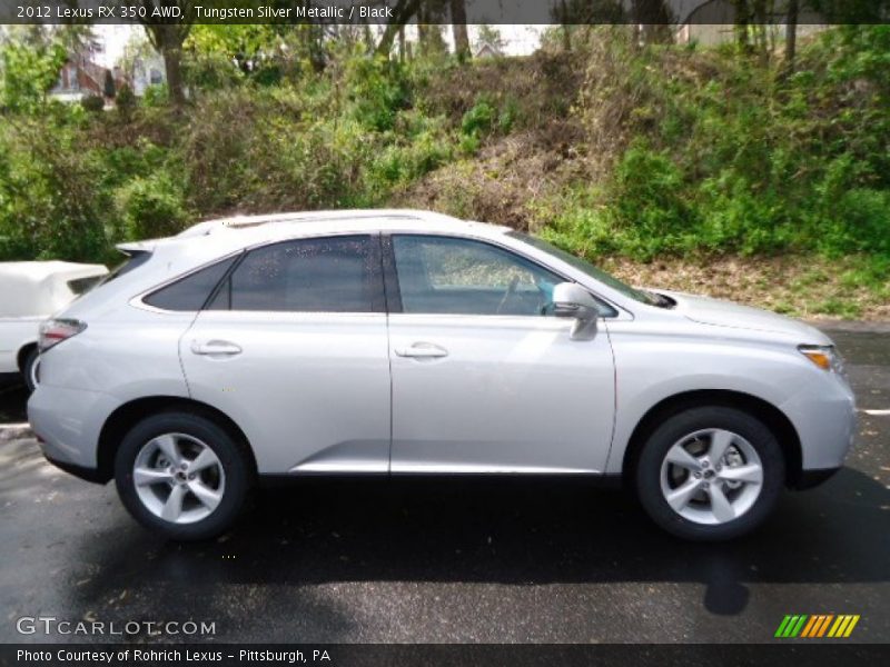 Tungsten Silver Metallic / Black 2012 Lexus RX 350 AWD