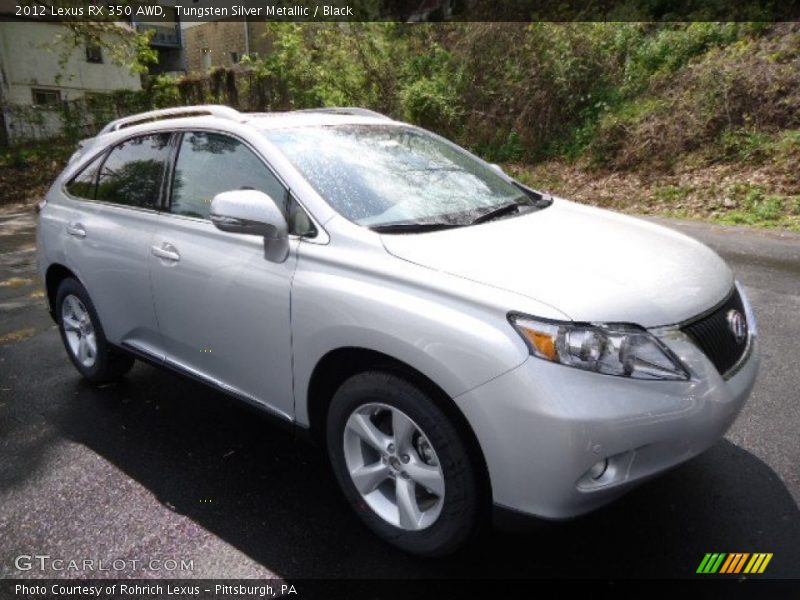 Tungsten Silver Metallic / Black 2012 Lexus RX 350 AWD