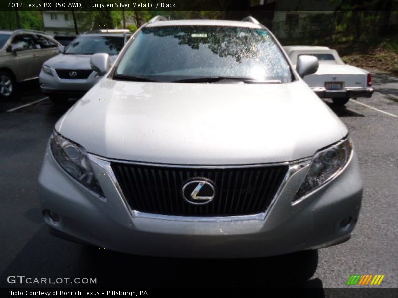Tungsten Silver Metallic / Black 2012 Lexus RX 350 AWD