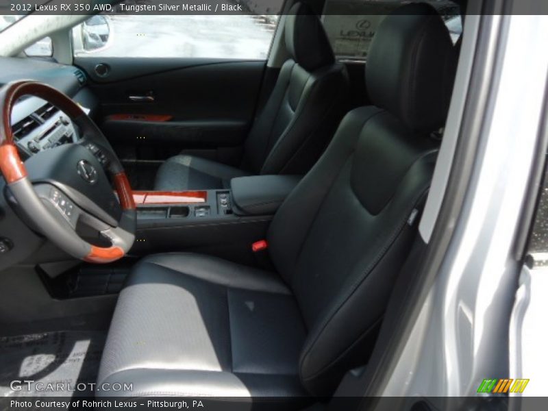 Tungsten Silver Metallic / Black 2012 Lexus RX 350 AWD