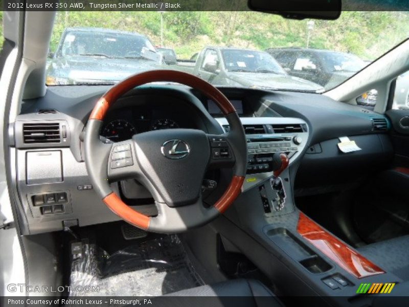 Tungsten Silver Metallic / Black 2012 Lexus RX 350 AWD