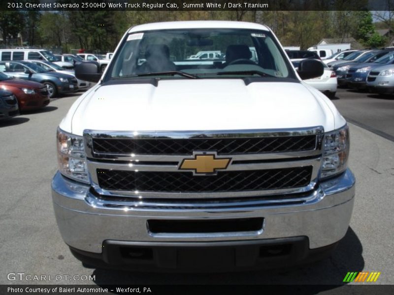 Summit White / Dark Titanium 2012 Chevrolet Silverado 2500HD Work Truck Regular Cab