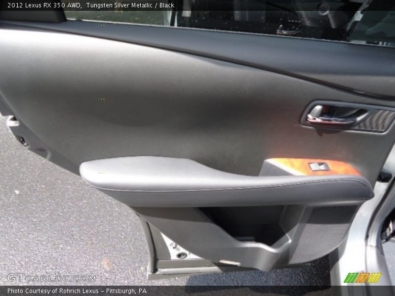 Tungsten Silver Metallic / Black 2012 Lexus RX 350 AWD
