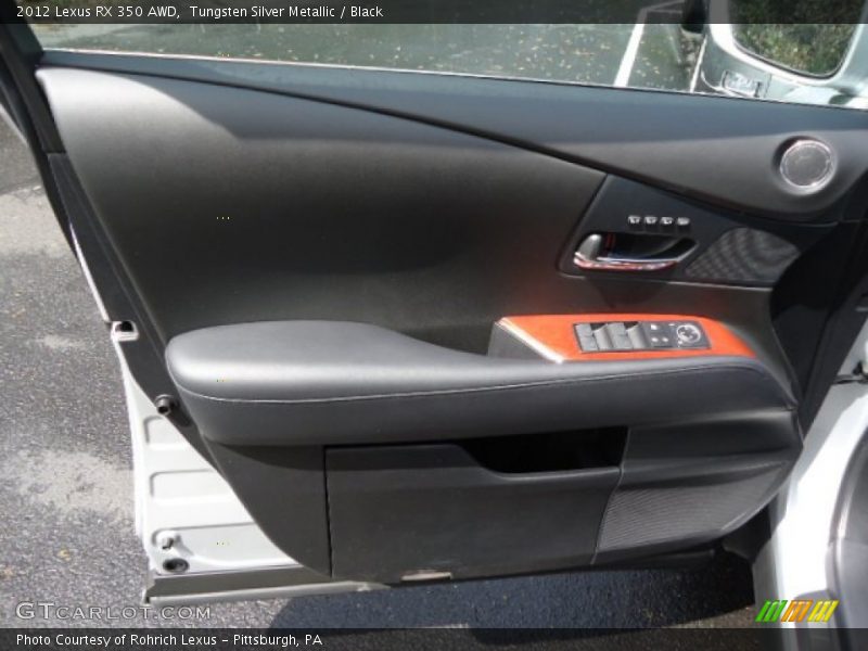 Tungsten Silver Metallic / Black 2012 Lexus RX 350 AWD
