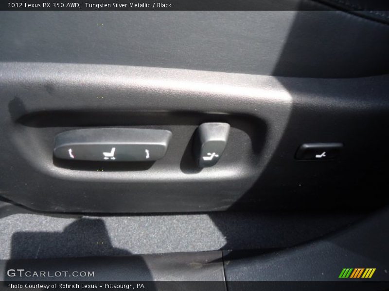 Tungsten Silver Metallic / Black 2012 Lexus RX 350 AWD