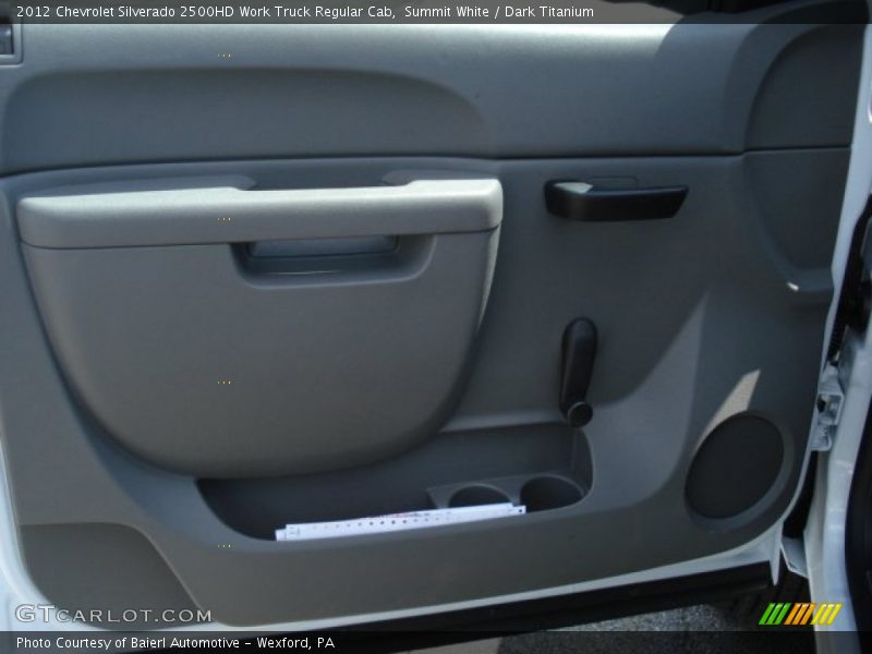 Summit White / Dark Titanium 2012 Chevrolet Silverado 2500HD Work Truck Regular Cab