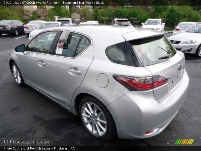 Tungsten Silver Pearl / Black 2012 Lexus CT 200h Hybrid Premium