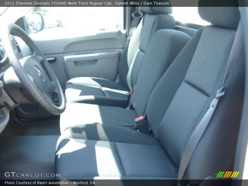Summit White / Dark Titanium 2012 Chevrolet Silverado 2500HD Work Truck Regular Cab