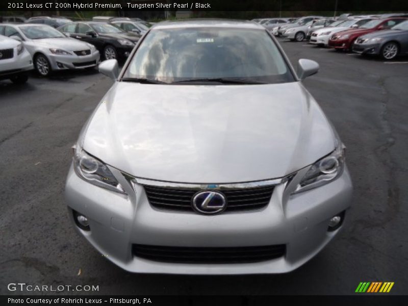 Tungsten Silver Pearl / Black 2012 Lexus CT 200h Hybrid Premium