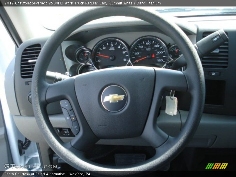 Summit White / Dark Titanium 2012 Chevrolet Silverado 2500HD Work Truck Regular Cab