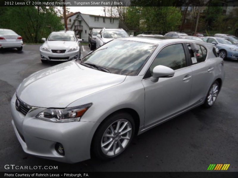 Tungsten Silver Pearl / Black 2012 Lexus CT 200h Hybrid Premium