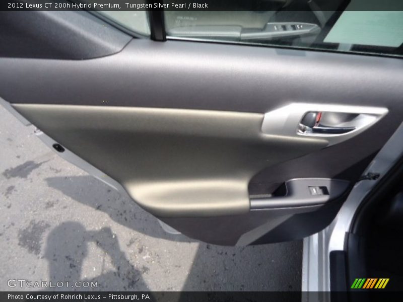 Tungsten Silver Pearl / Black 2012 Lexus CT 200h Hybrid Premium