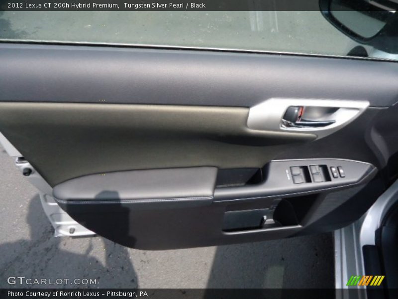 Tungsten Silver Pearl / Black 2012 Lexus CT 200h Hybrid Premium