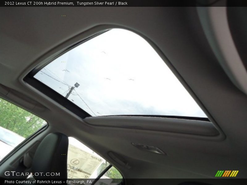 Tungsten Silver Pearl / Black 2012 Lexus CT 200h Hybrid Premium
