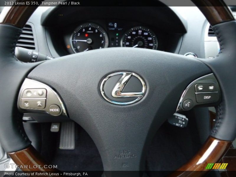 Tungsten Pearl / Black 2012 Lexus ES 350