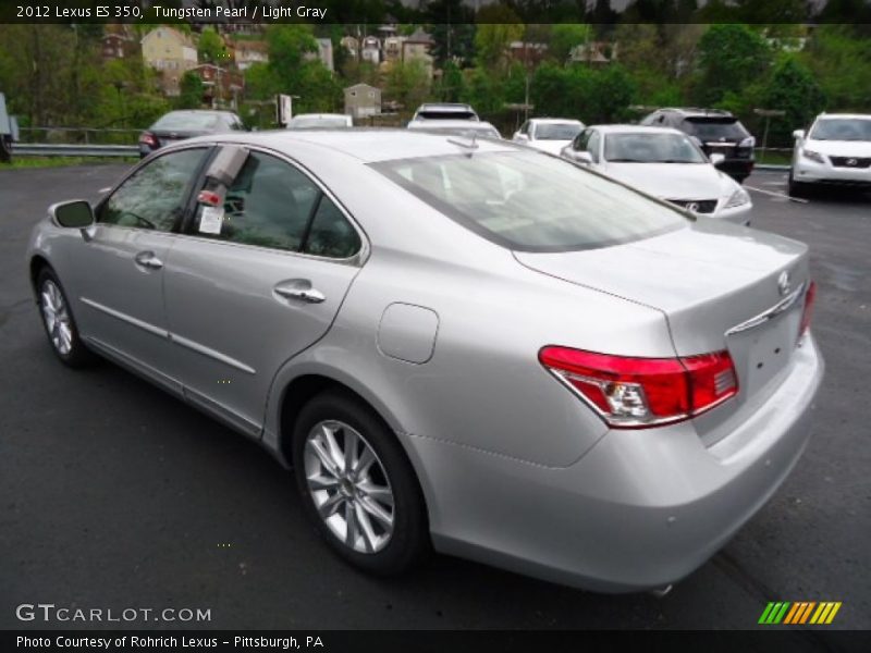 Tungsten Pearl / Light Gray 2012 Lexus ES 350