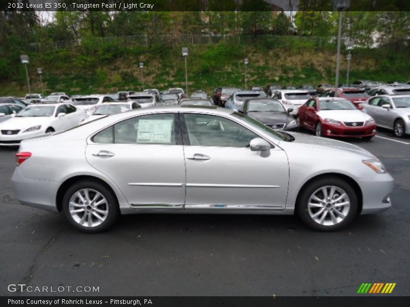 Tungsten Pearl / Light Gray 2012 Lexus ES 350