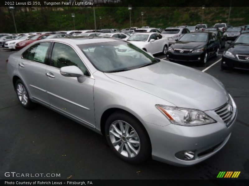 Tungsten Pearl / Light Gray 2012 Lexus ES 350