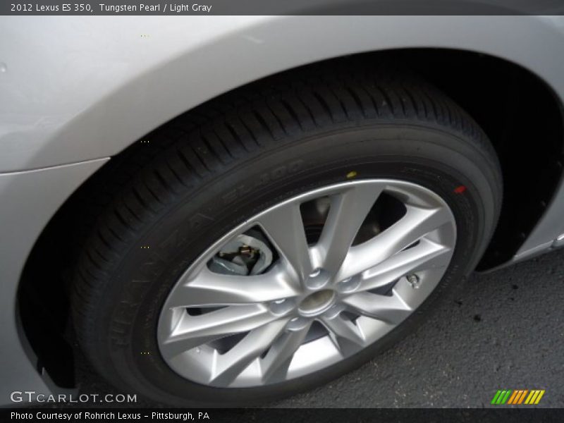 Tungsten Pearl / Light Gray 2012 Lexus ES 350