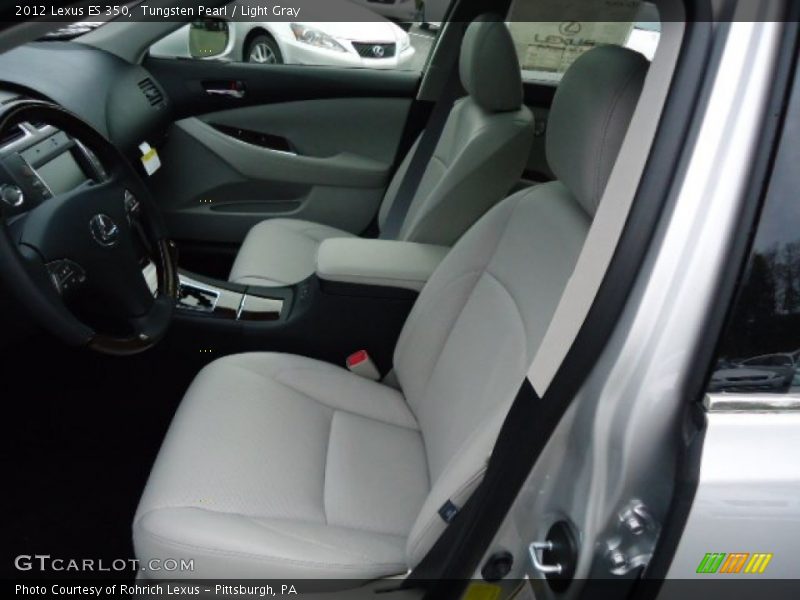 Tungsten Pearl / Light Gray 2012 Lexus ES 350