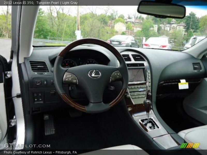 Tungsten Pearl / Light Gray 2012 Lexus ES 350