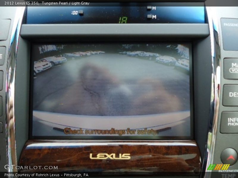 Tungsten Pearl / Light Gray 2012 Lexus ES 350