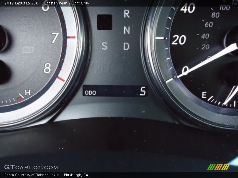 Tungsten Pearl / Light Gray 2012 Lexus ES 350