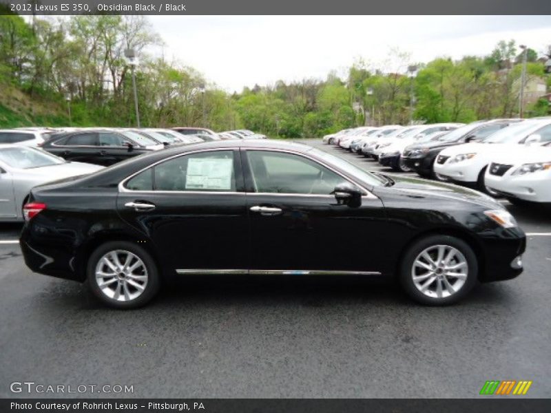 Obsidian Black / Black 2012 Lexus ES 350