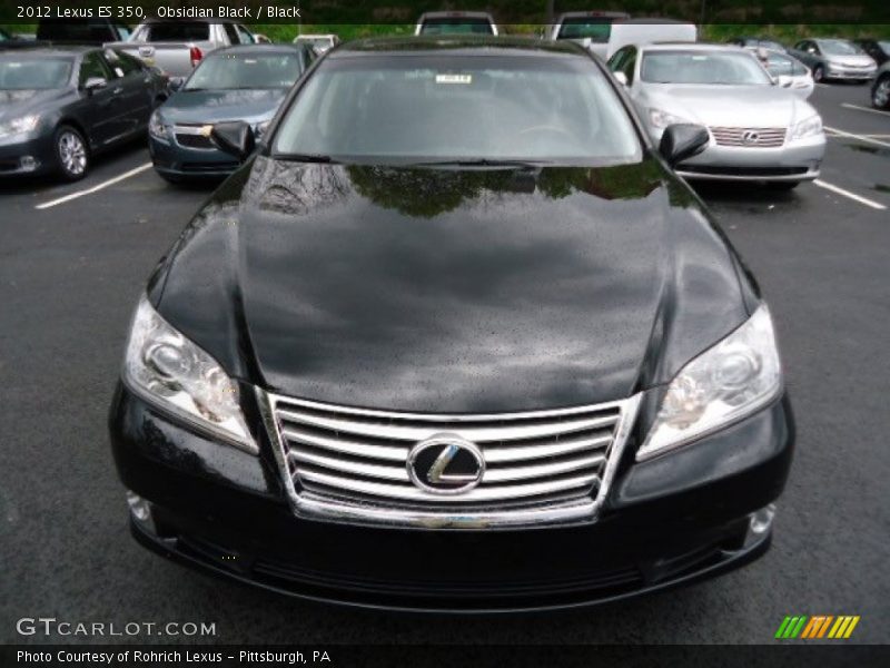 Obsidian Black / Black 2012 Lexus ES 350