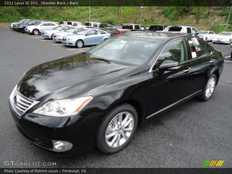 Obsidian Black / Black 2012 Lexus ES 350