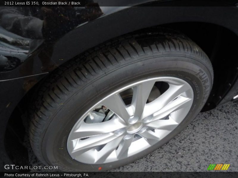Obsidian Black / Black 2012 Lexus ES 350