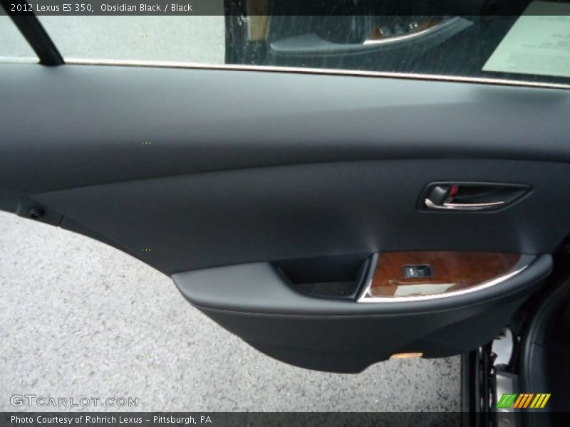 Obsidian Black / Black 2012 Lexus ES 350
