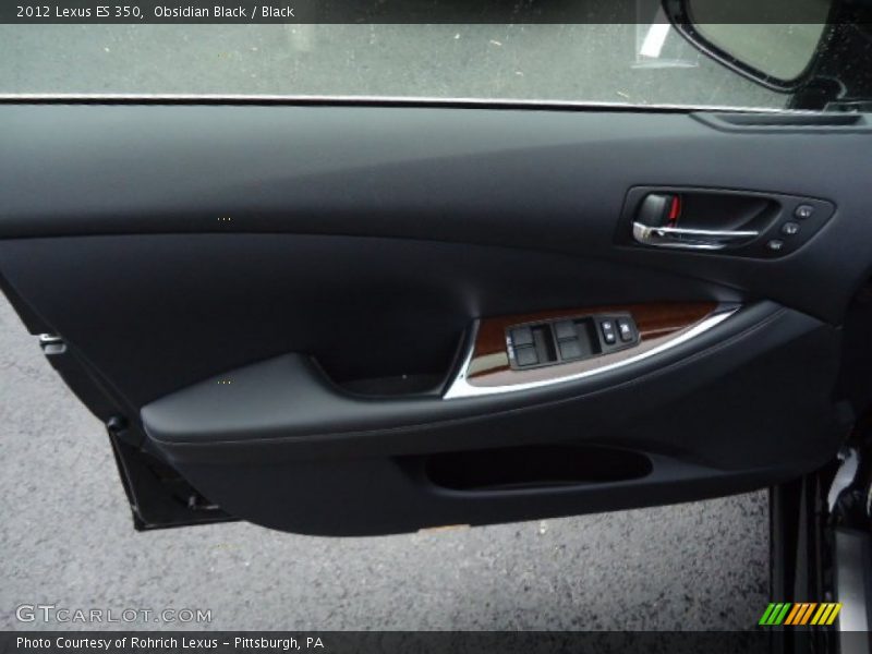 Obsidian Black / Black 2012 Lexus ES 350