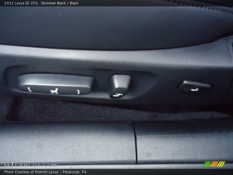 Obsidian Black / Black 2012 Lexus ES 350