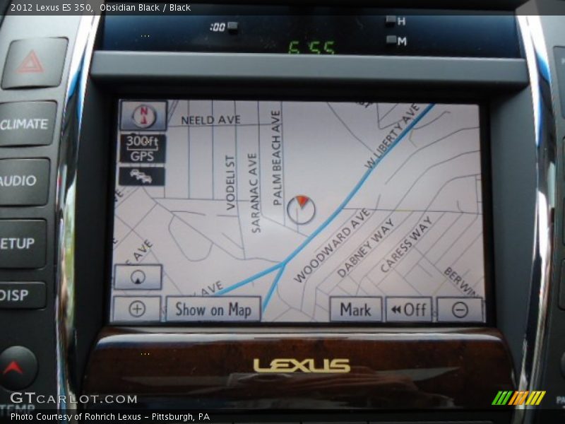 Obsidian Black / Black 2012 Lexus ES 350