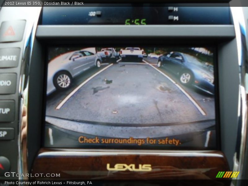 Obsidian Black / Black 2012 Lexus ES 350