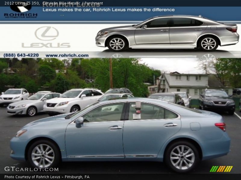 Cerulean Blue Metallic / Parchment 2012 Lexus ES 350