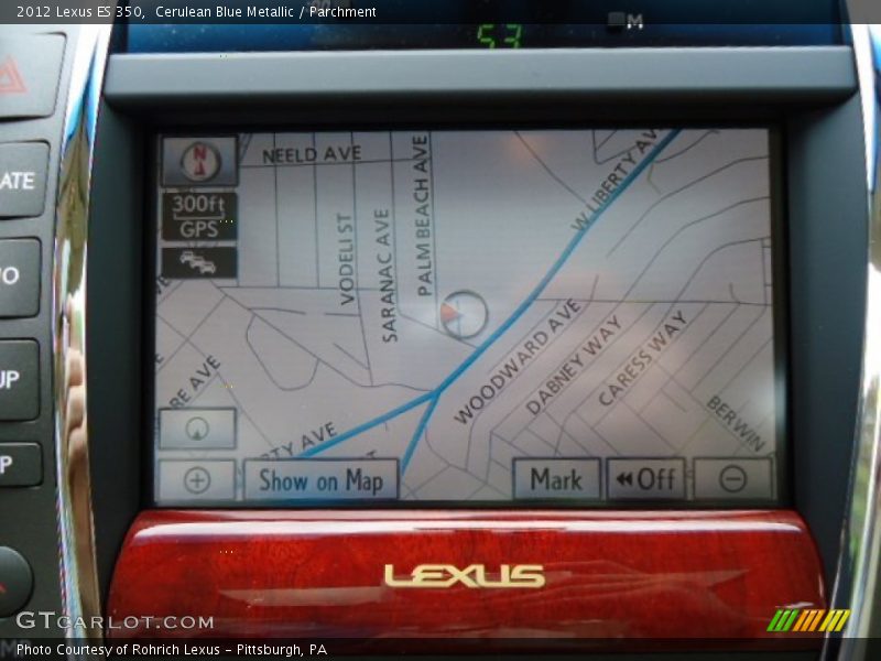 Cerulean Blue Metallic / Parchment 2012 Lexus ES 350