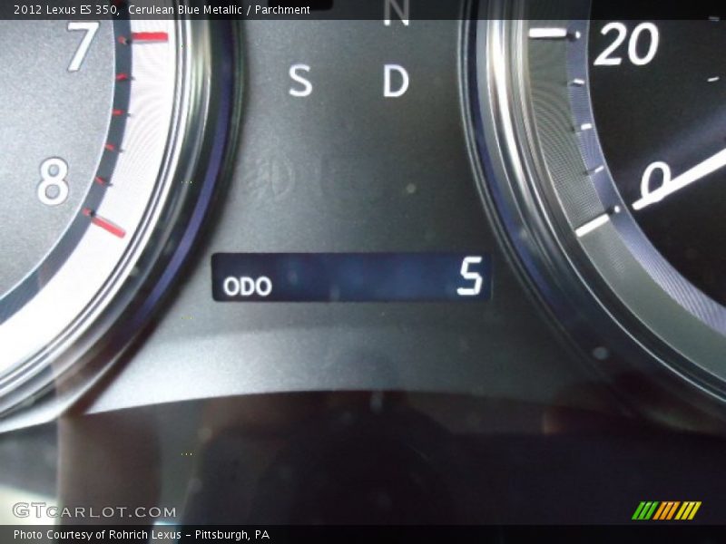 Cerulean Blue Metallic / Parchment 2012 Lexus ES 350