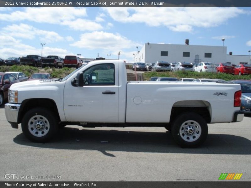 Summit White / Dark Titanium 2012 Chevrolet Silverado 3500HD WT Regular Cab 4x4