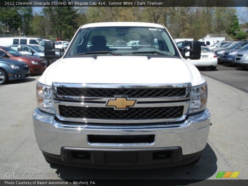 Summit White / Dark Titanium 2012 Chevrolet Silverado 3500HD WT Regular Cab 4x4