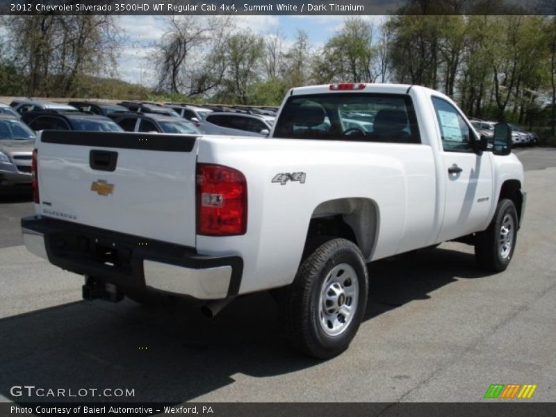 Summit White / Dark Titanium 2012 Chevrolet Silverado 3500HD WT Regular Cab 4x4