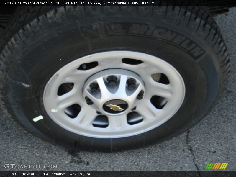 Summit White / Dark Titanium 2012 Chevrolet Silverado 3500HD WT Regular Cab 4x4