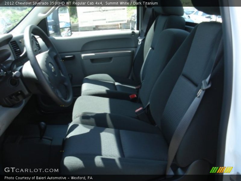 Summit White / Dark Titanium 2012 Chevrolet Silverado 3500HD WT Regular Cab 4x4