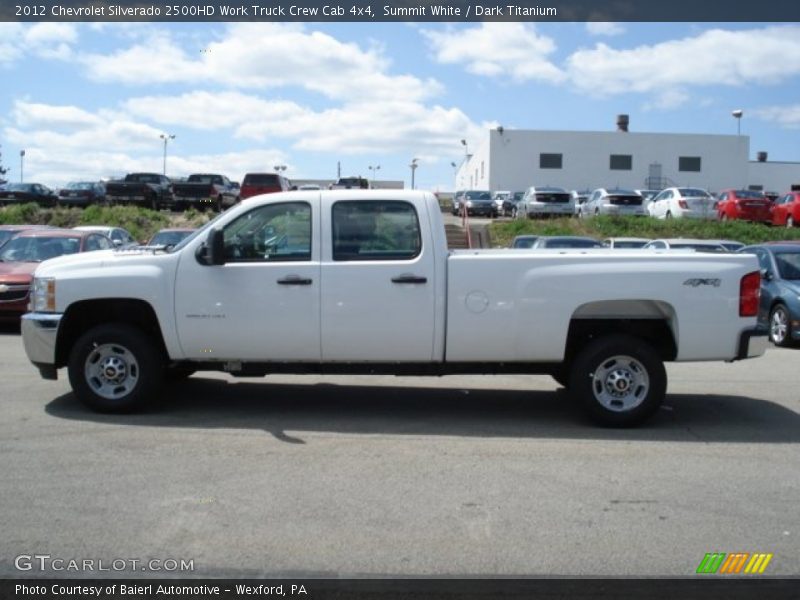 Summit White / Dark Titanium 2012 Chevrolet Silverado 2500HD Work Truck Crew Cab 4x4