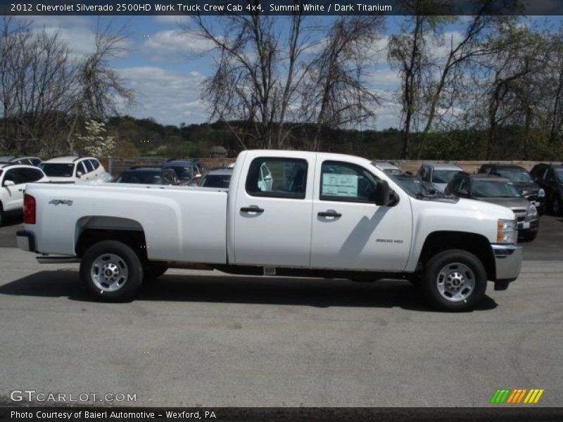 Summit White / Dark Titanium 2012 Chevrolet Silverado 2500HD Work Truck Crew Cab 4x4