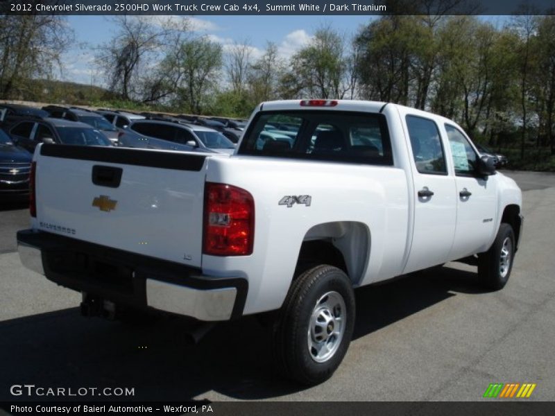 Summit White / Dark Titanium 2012 Chevrolet Silverado 2500HD Work Truck Crew Cab 4x4