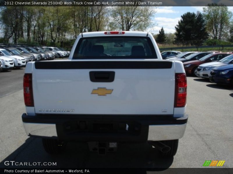 Summit White / Dark Titanium 2012 Chevrolet Silverado 2500HD Work Truck Crew Cab 4x4