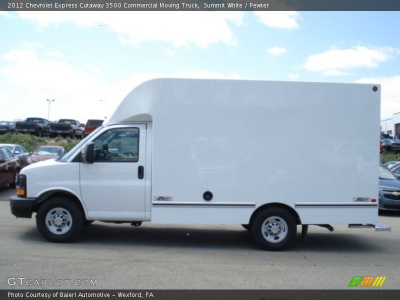 Summit White / Pewter 2012 Chevrolet Express Cutaway 3500 Commercial Moving Truck