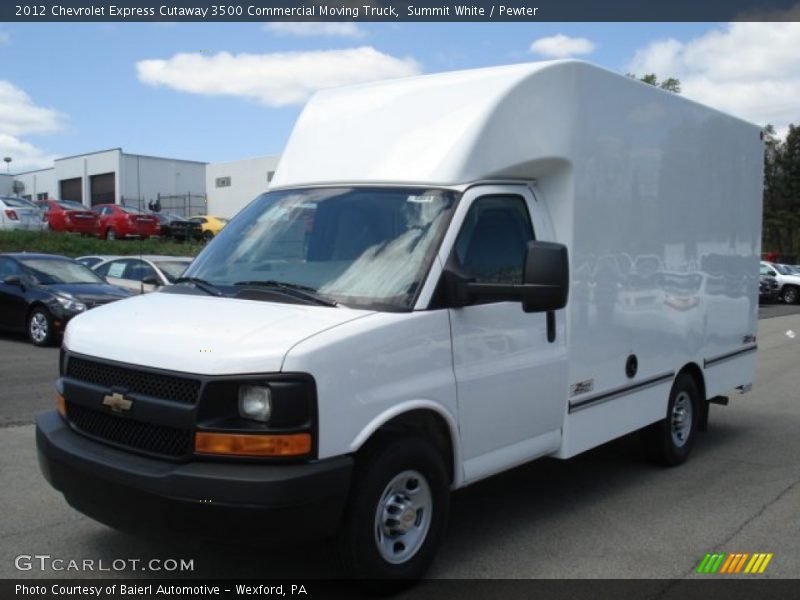 Summit White / Pewter 2012 Chevrolet Express Cutaway 3500 Commercial Moving Truck